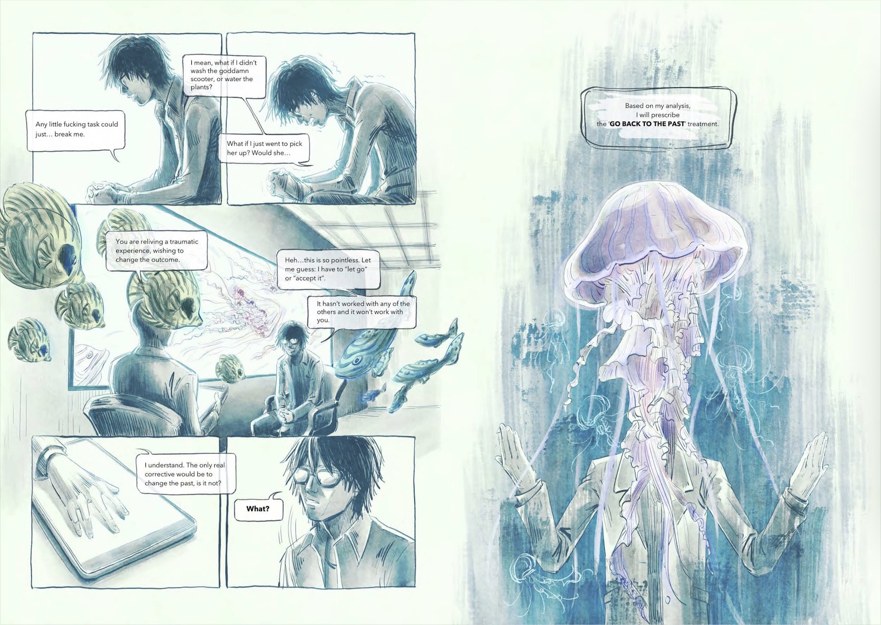 Bygone graphic novel by H. Chia (Sci-Fi, Psychologic, Romantic Horror) by H. Chia 笳彧