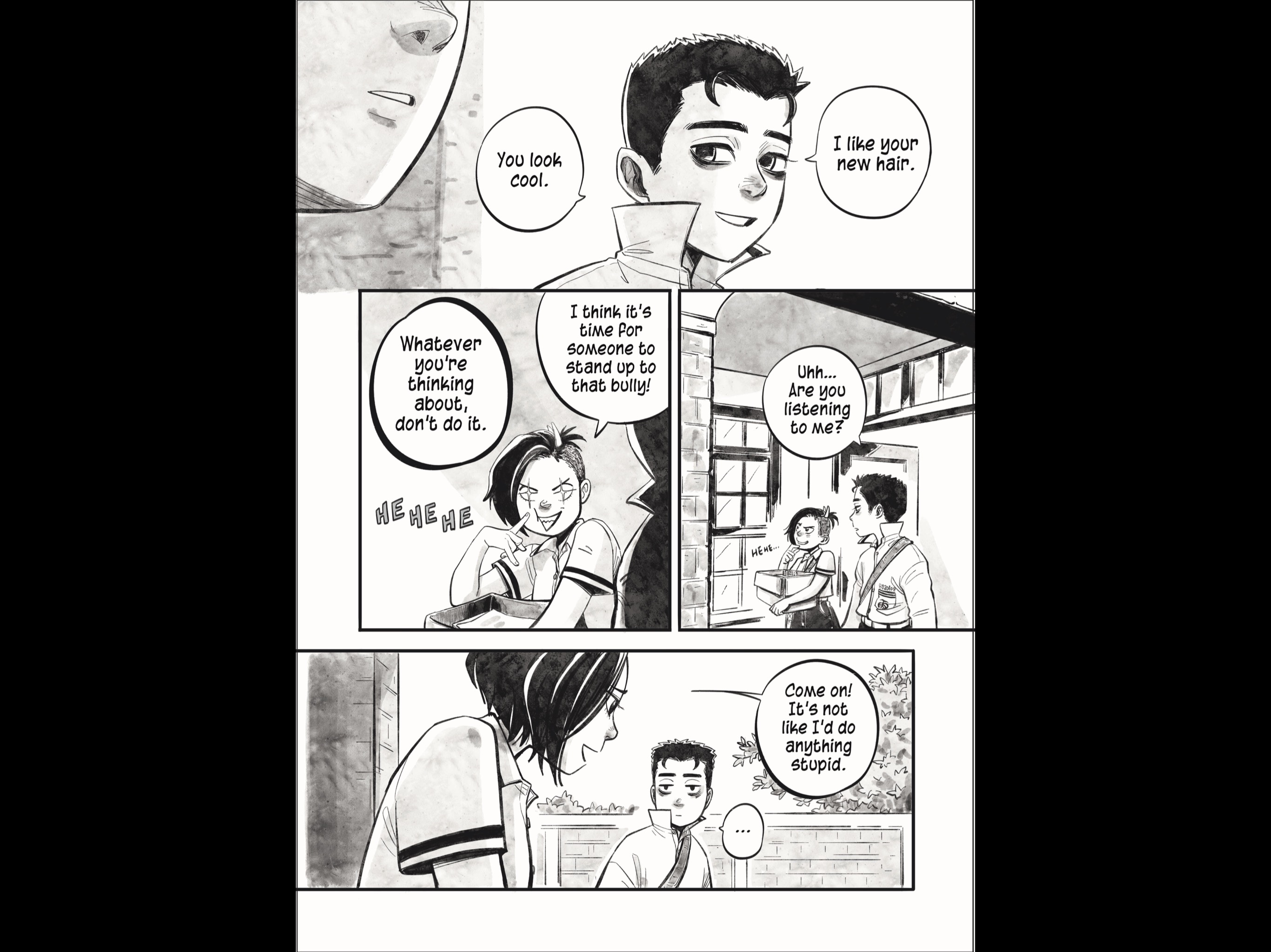 Mui And The Vampire, a coming-of-age high school dark comedy Manga by H. Chia 笳彧 (Gothic, goofy, Asian))